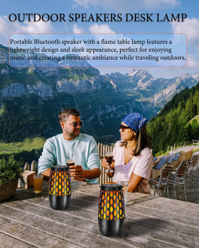 Soobuygoo 2-in-1 outdoor speaker and light, ideal for parties.