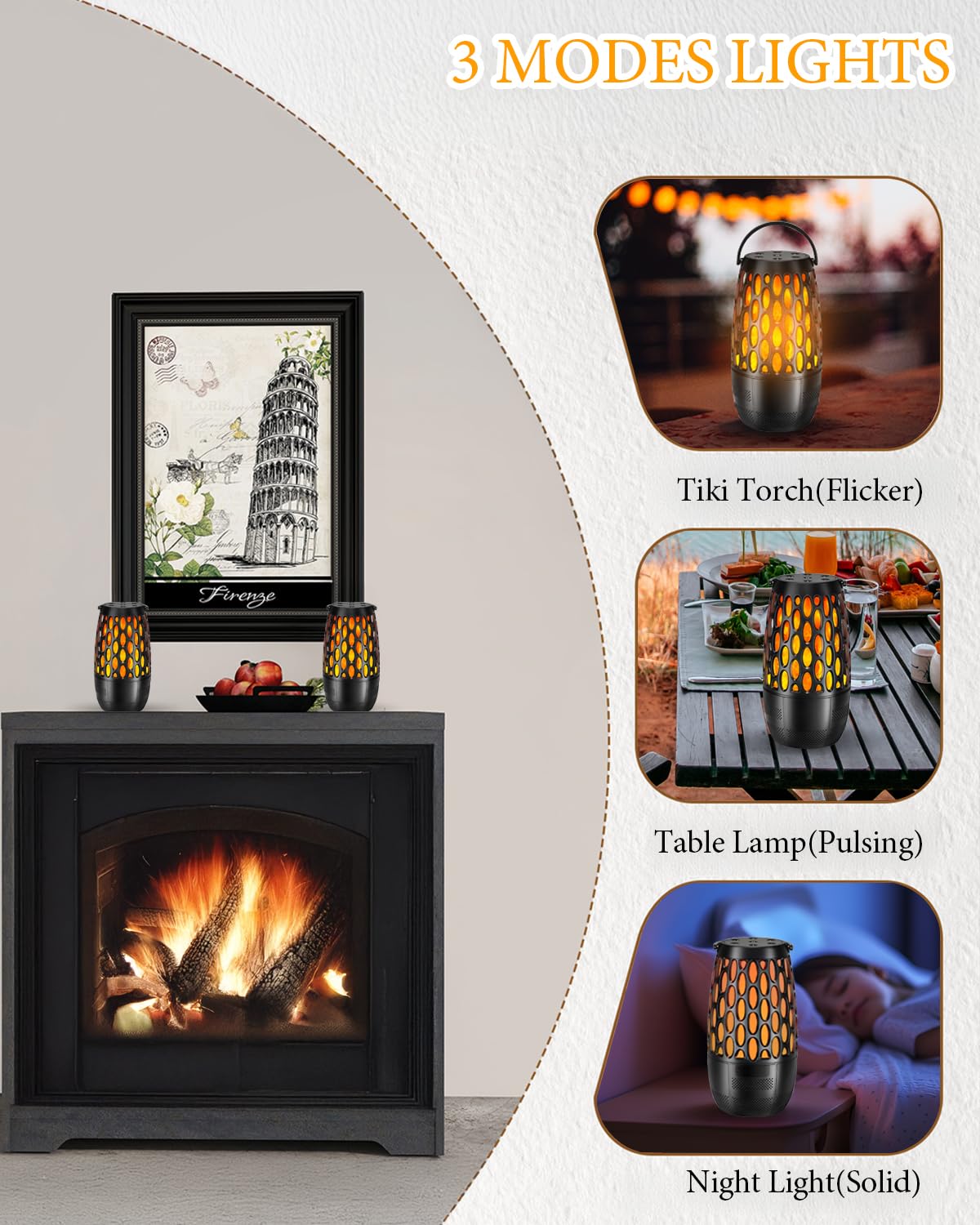 Soobuygoo LED light show speaker with flicker and ambient illumination.