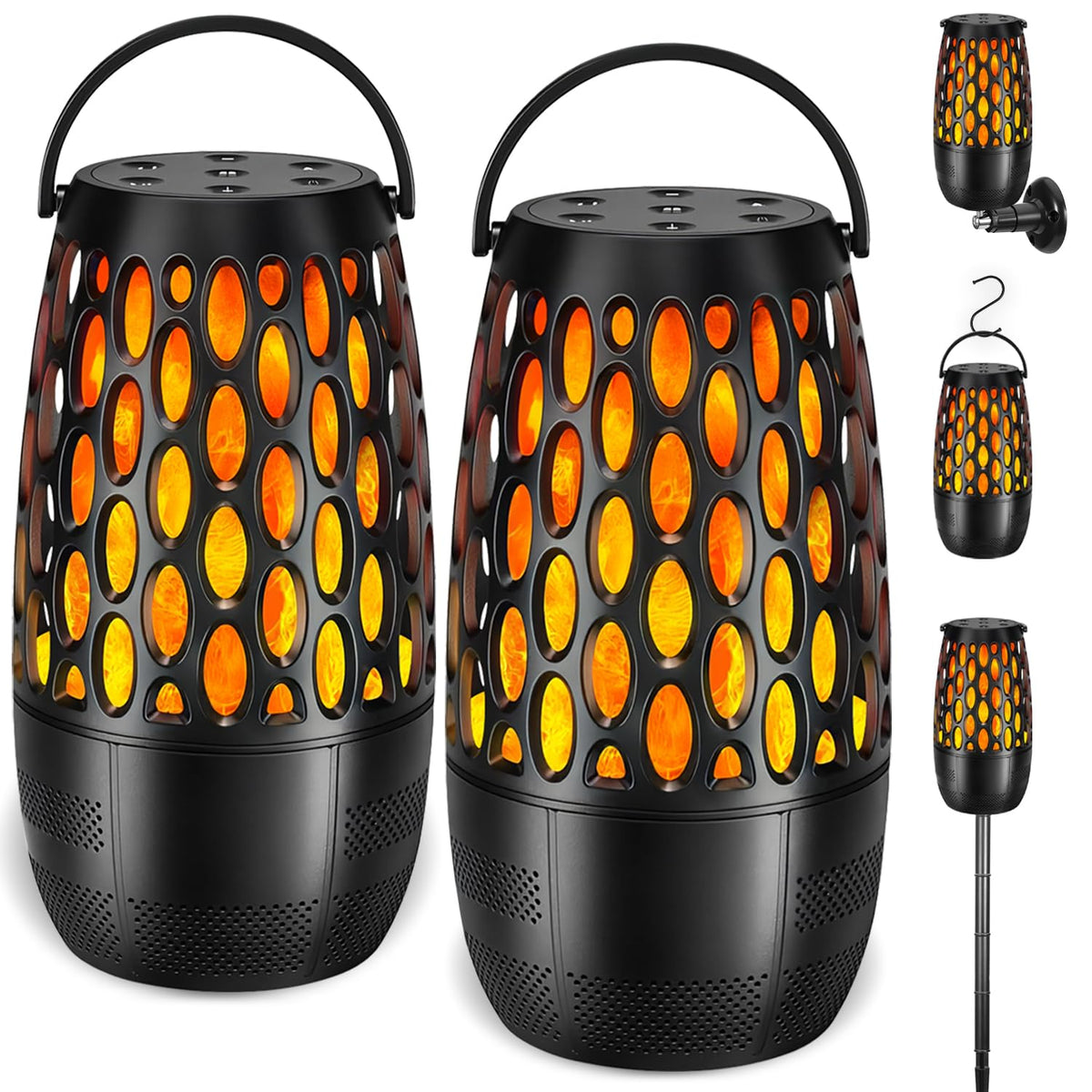 Soobuygoo LED table lamp Bluetooth speaker with immersive multi-speaker sync.