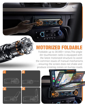 SOOEMAKA 7-inch QLED touchscreen display with bright, clear visuals.