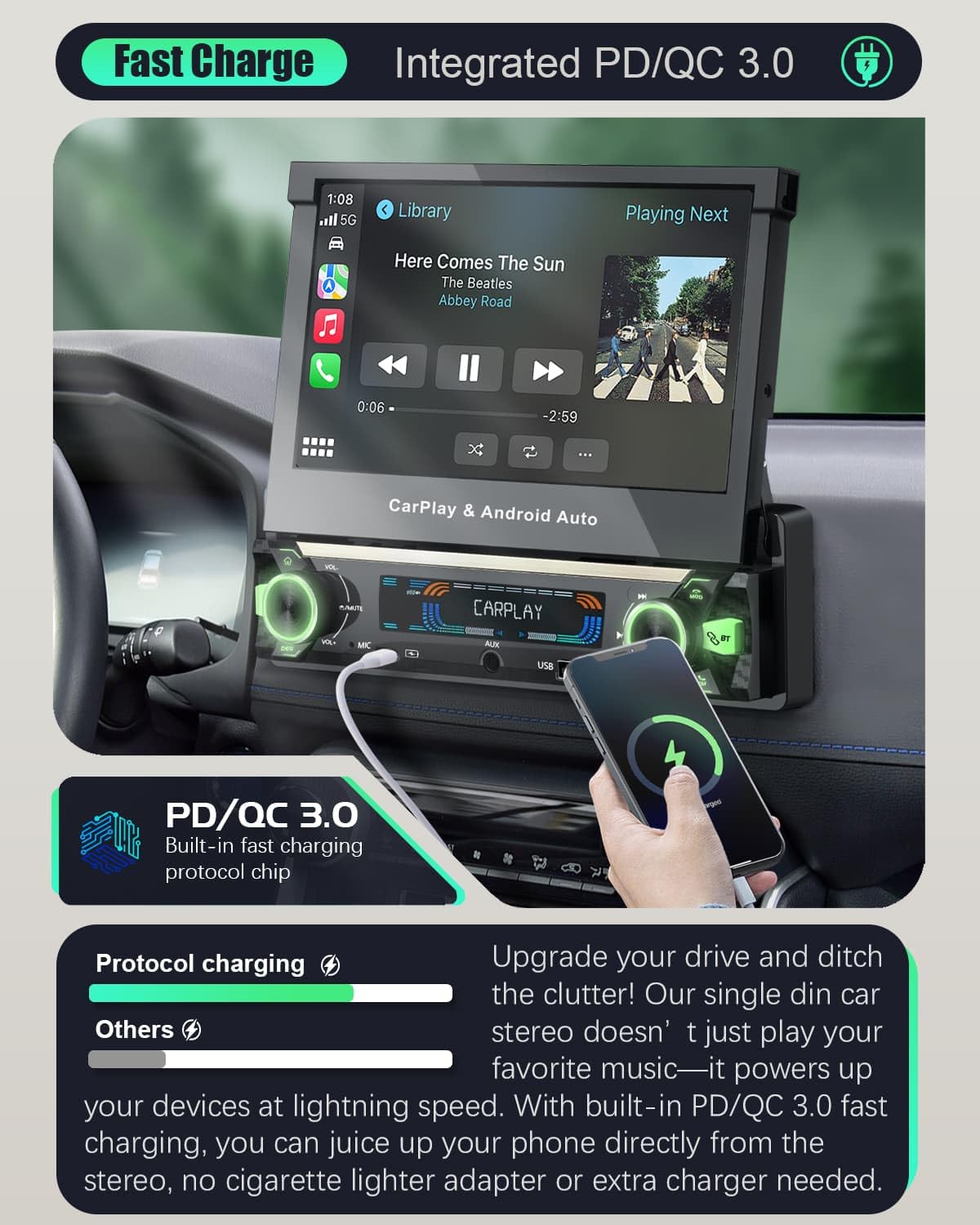 SOOEMAKA voice command and real-time traffic updates for hands-free navigation.