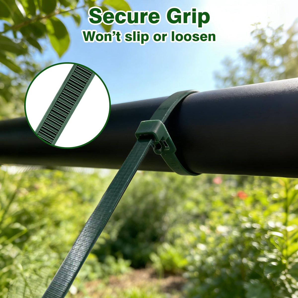 SOOoEC 24-inch tie next to ruler showing extra-long reach benefit