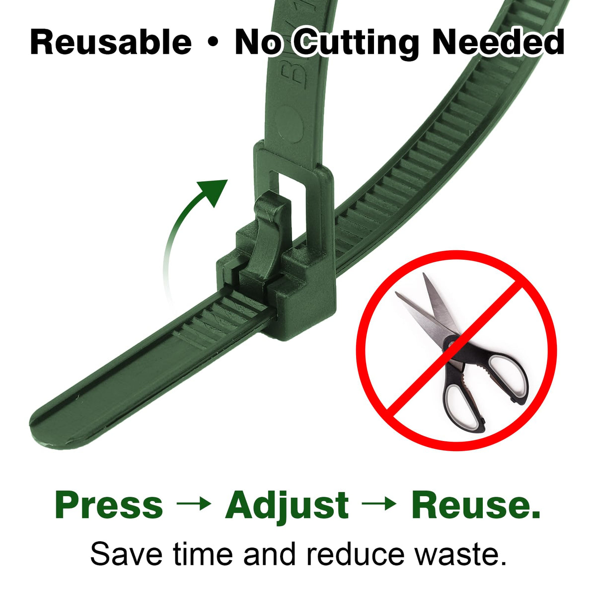 SOOoEC ties bundling a garden hose outdoors for tidy weatherproof storage