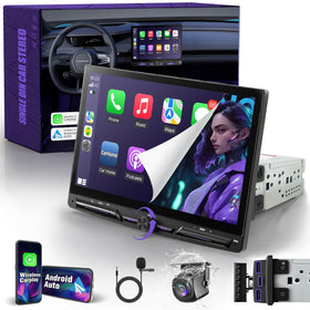 sooemaka 10-inch wireless CarPlay and Android Auto display for cable-free navigation