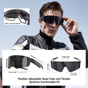 Sooluespo Sport AI Glasses IP54 sweat resistance for rugged workouts.