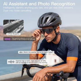 Sooluespo Sport AI Glasses real-time translation for travel and sports.