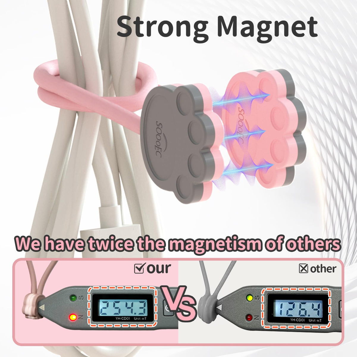 SOOOEC Cat Paw ties versatile for fridge magnets and keys in a kitchen or office