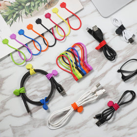 SOOOEC cloud-design magnetic cable ties embed a durable magnet for holding power