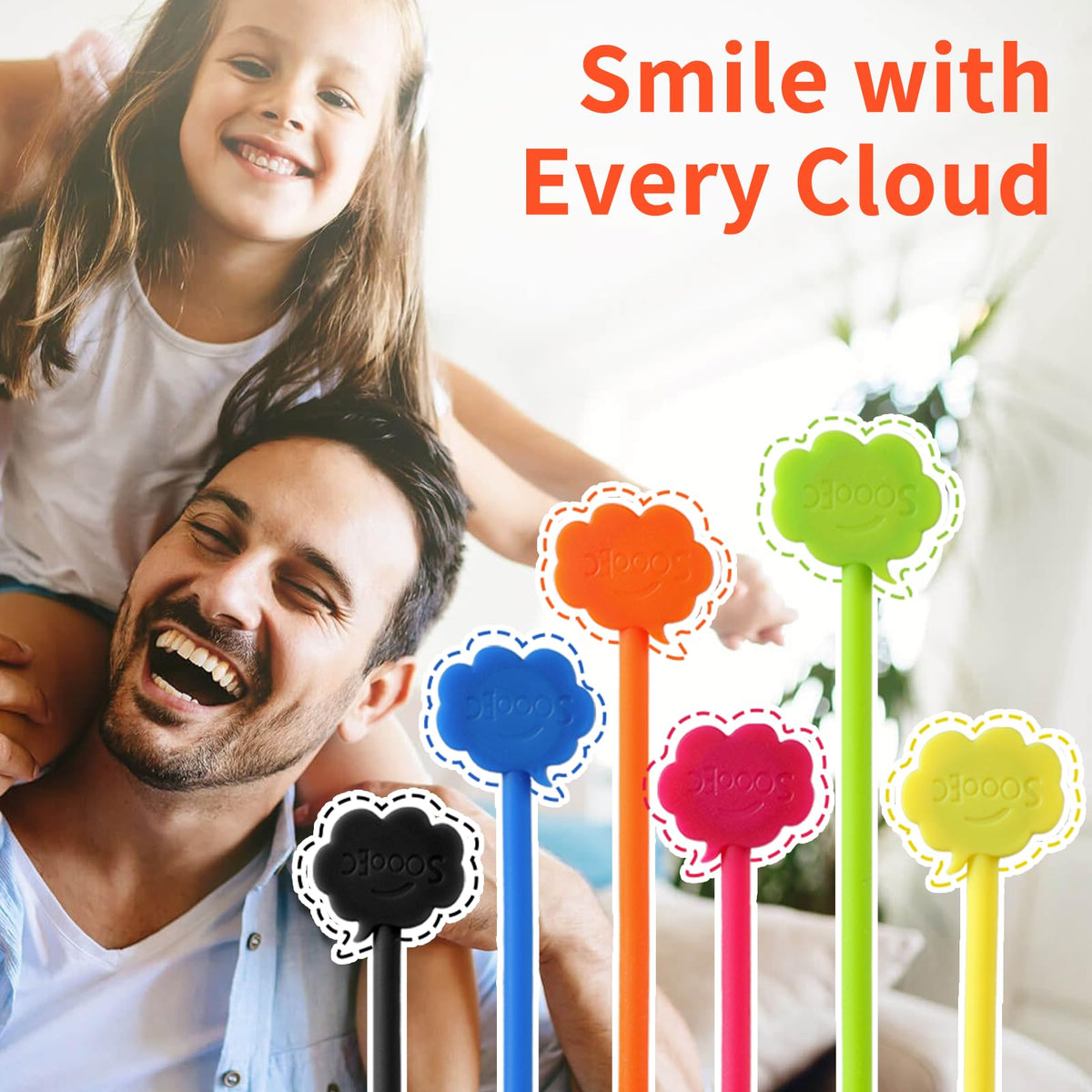 SOOOEC cloud-design magnetic ties slide open easily to adjust bundles