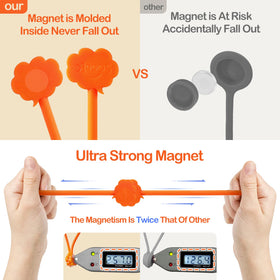SOOOEC cloud-design magnetic ties organize cords with colorful versatility