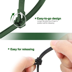 SOOoEC releasable clip enables easy re-tension without damage
