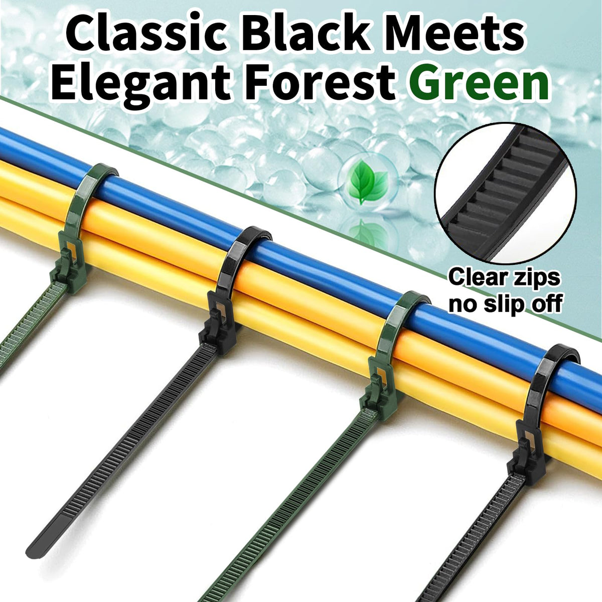 SOOoEC 12-inch zip ties demonstrate heavy-duty performance up to 60 pounds