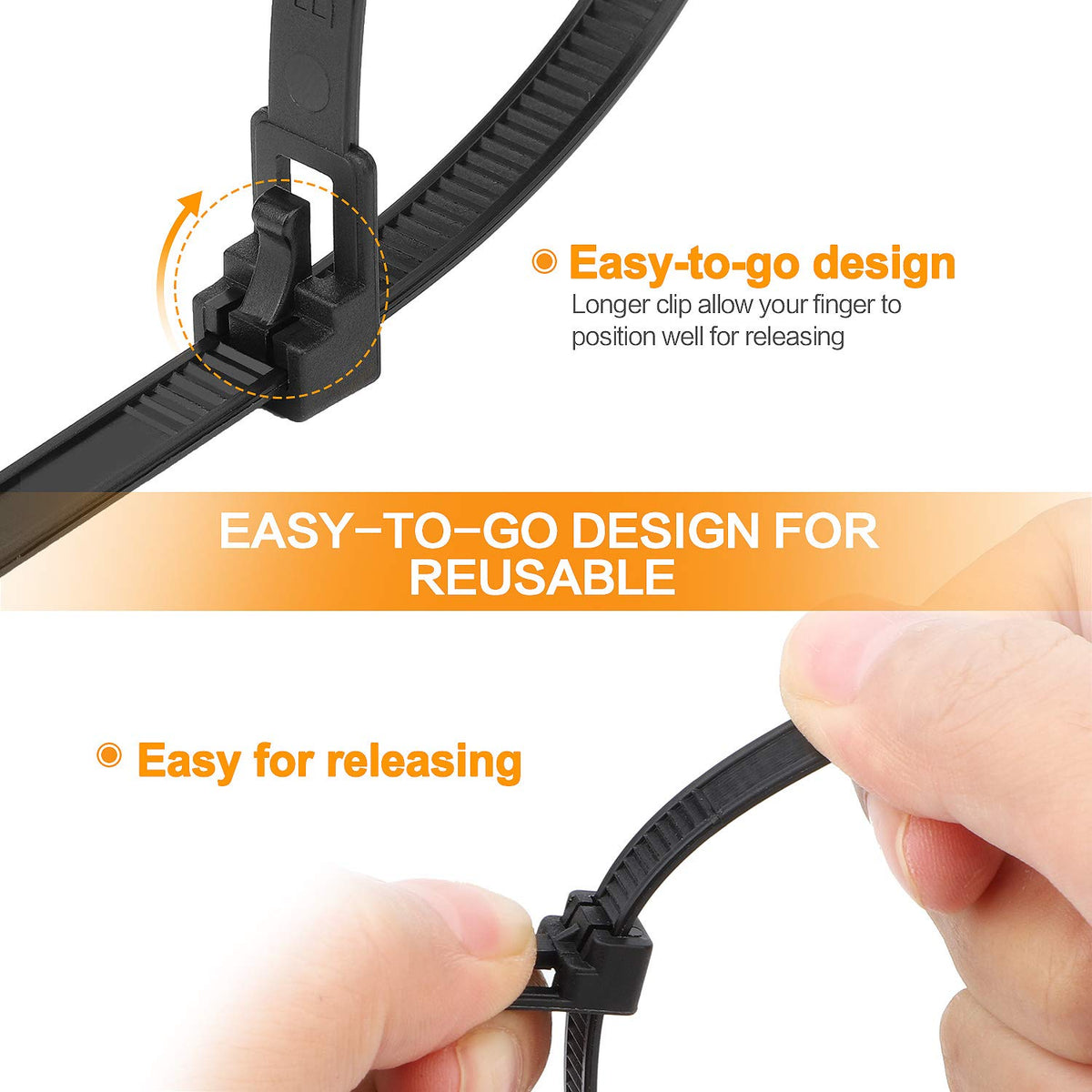 SOOoEC round-ending no-hurt design prevents hand injuries during installation