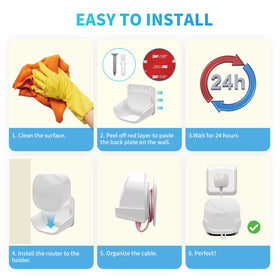 Sootozy eero 6 Extender organizer protects the extender while reducing clutter.