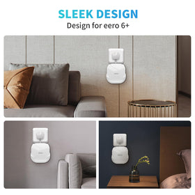 Sootozy eero 6 Plus installation options simplify setup with screws or adhesive.