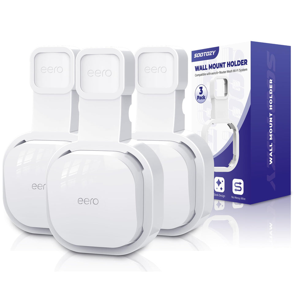 Sootozy eero wall mount design for a tidy, wall-mounted Wi‑Fi setup