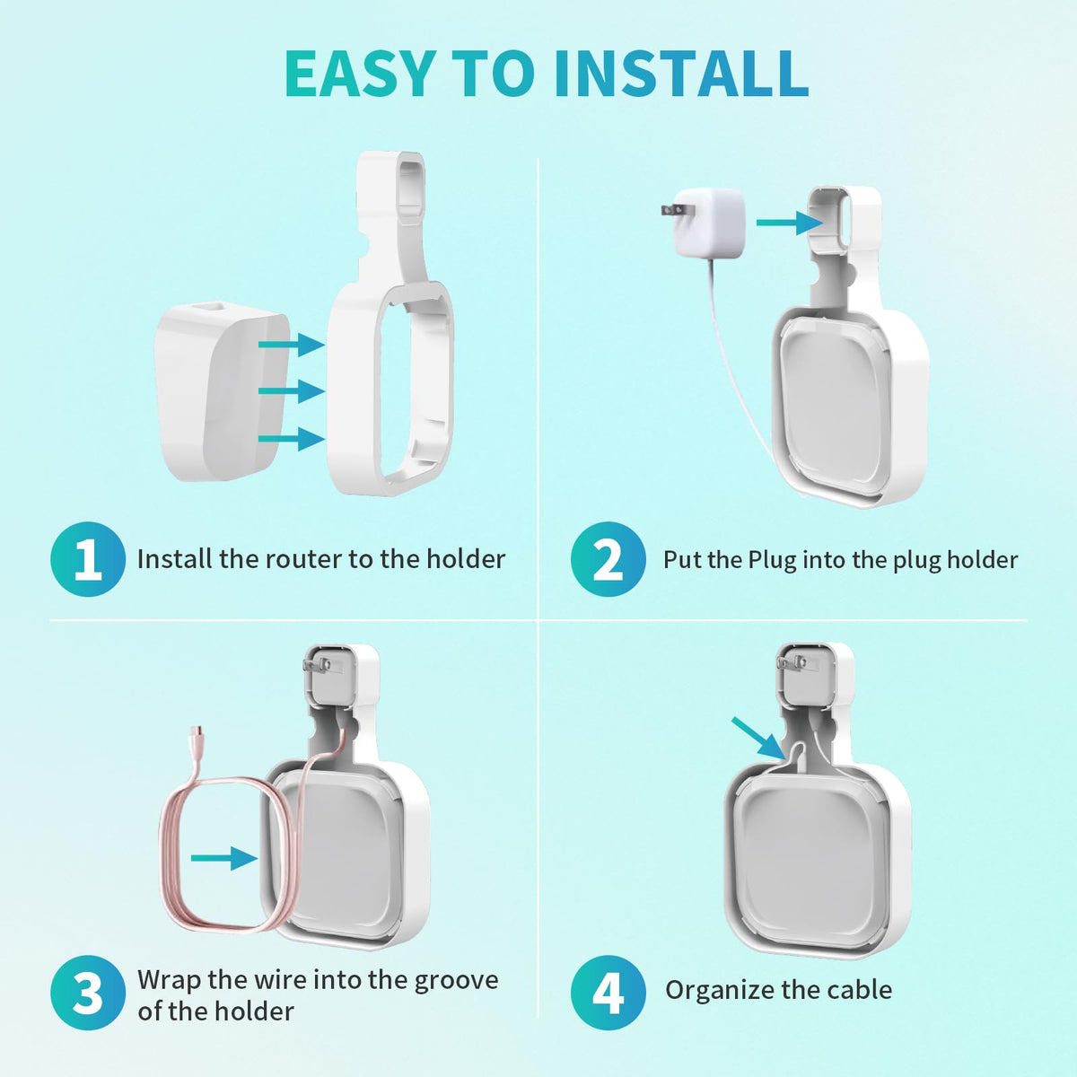 Sootozy eero7 wall mount plug-and-play installation moves easily.
