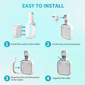 Sootozy eero7 wall mount plug-and-play installation moves easily.