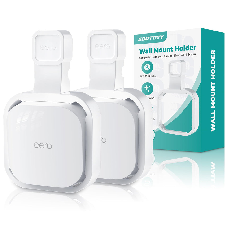 Sootozy eero7 wall mount router 2pack keeps setup tidy and secure.