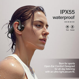 SOPOET IP55 waterproofing ideal for sweat, rain during workouts.