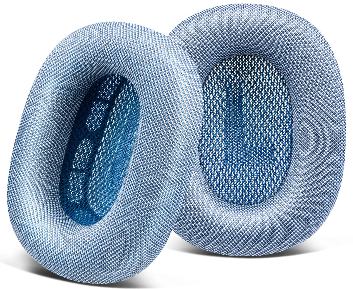 SOPROM navy ear cushions for AirPods Max - comfort and secure fit.