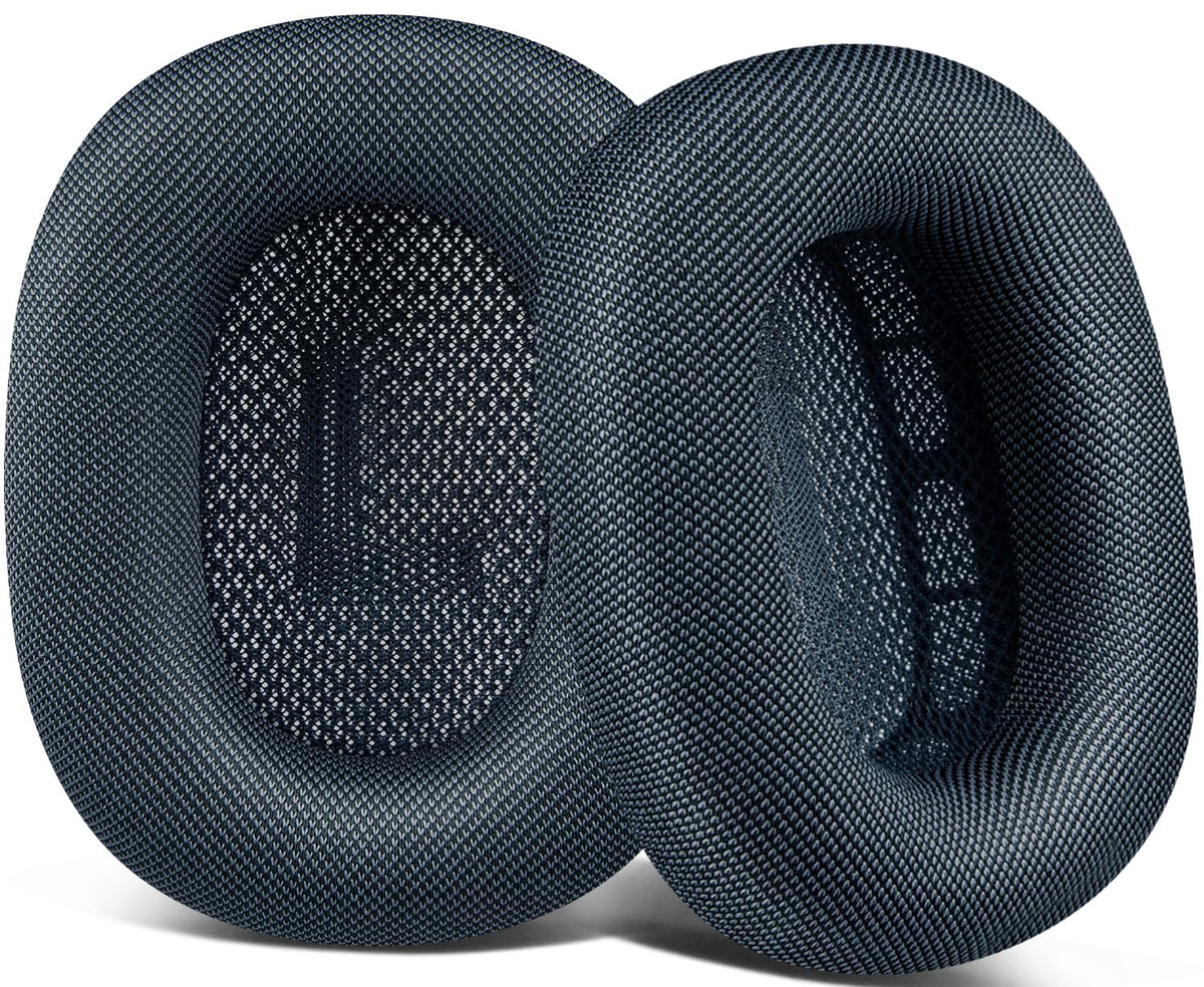 SOPROM ear cushions demonstrate AirPods Max compatibility for a secure fit.