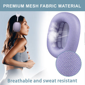 SOPROM purple edition cushions add vibrant color accent to AirPods Max.