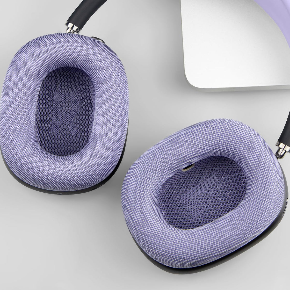 SOPROM replacement cushions refresh look and comfort on AirPods Max.