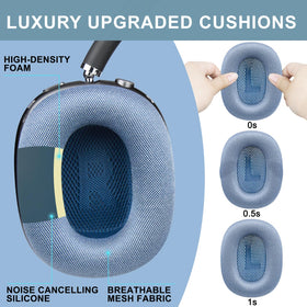 SOPROM replacement pads in navy blue for long-lasting comfort.