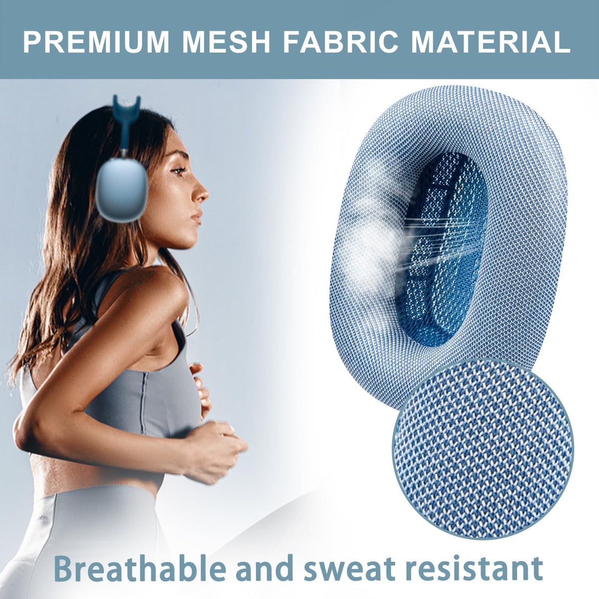 SOPROM cushions help preserve sound quality during long listening sessions.
