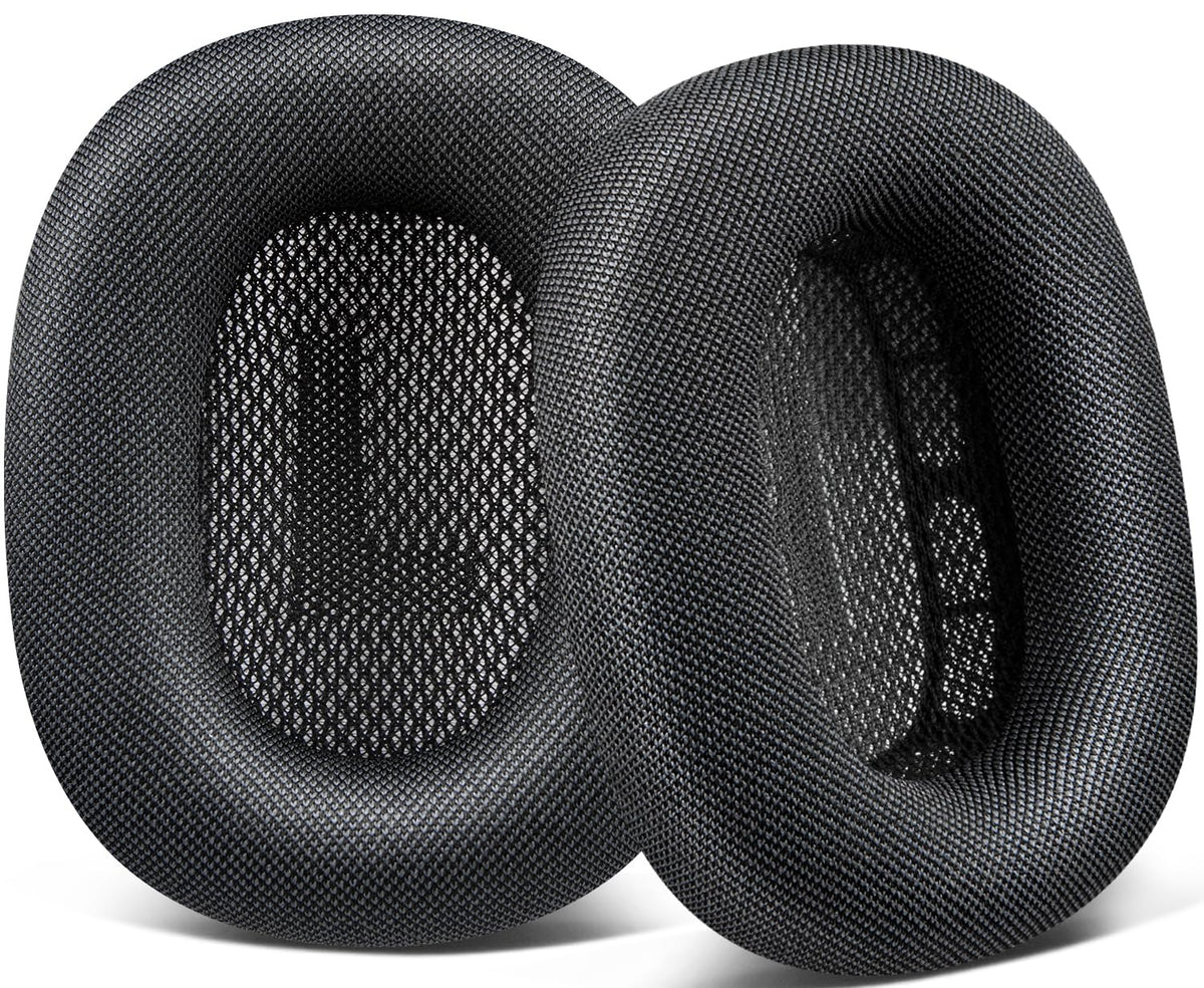 SOPROM upgraded ear pads for AirPods Max front view with durable mesh for comfort.