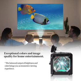 SORNEICDR XL-5200 installed in Sony projector demonstrating restored image brightness