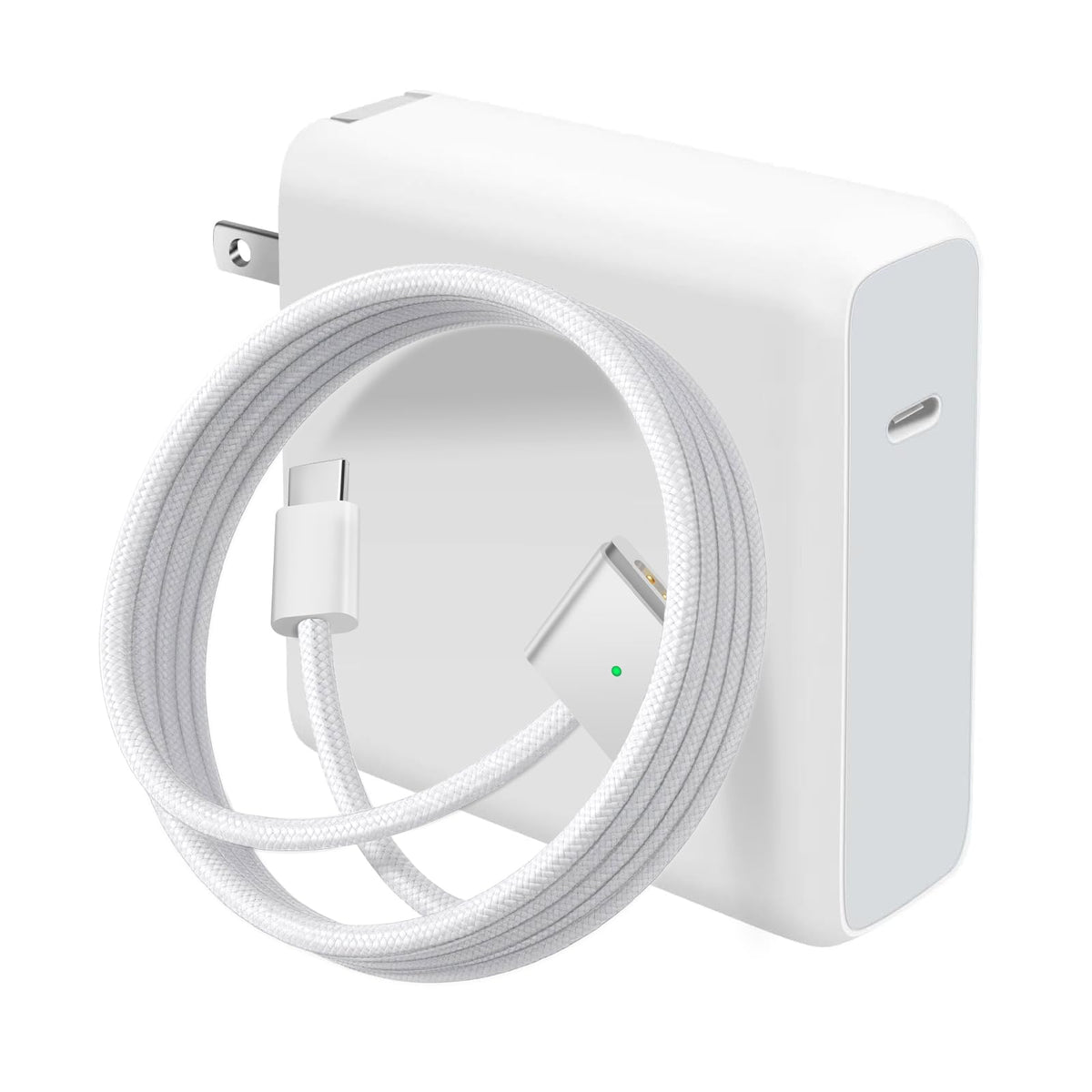 SorsnA front view of 96W adapter and Mag 3 cable showing compact benefit