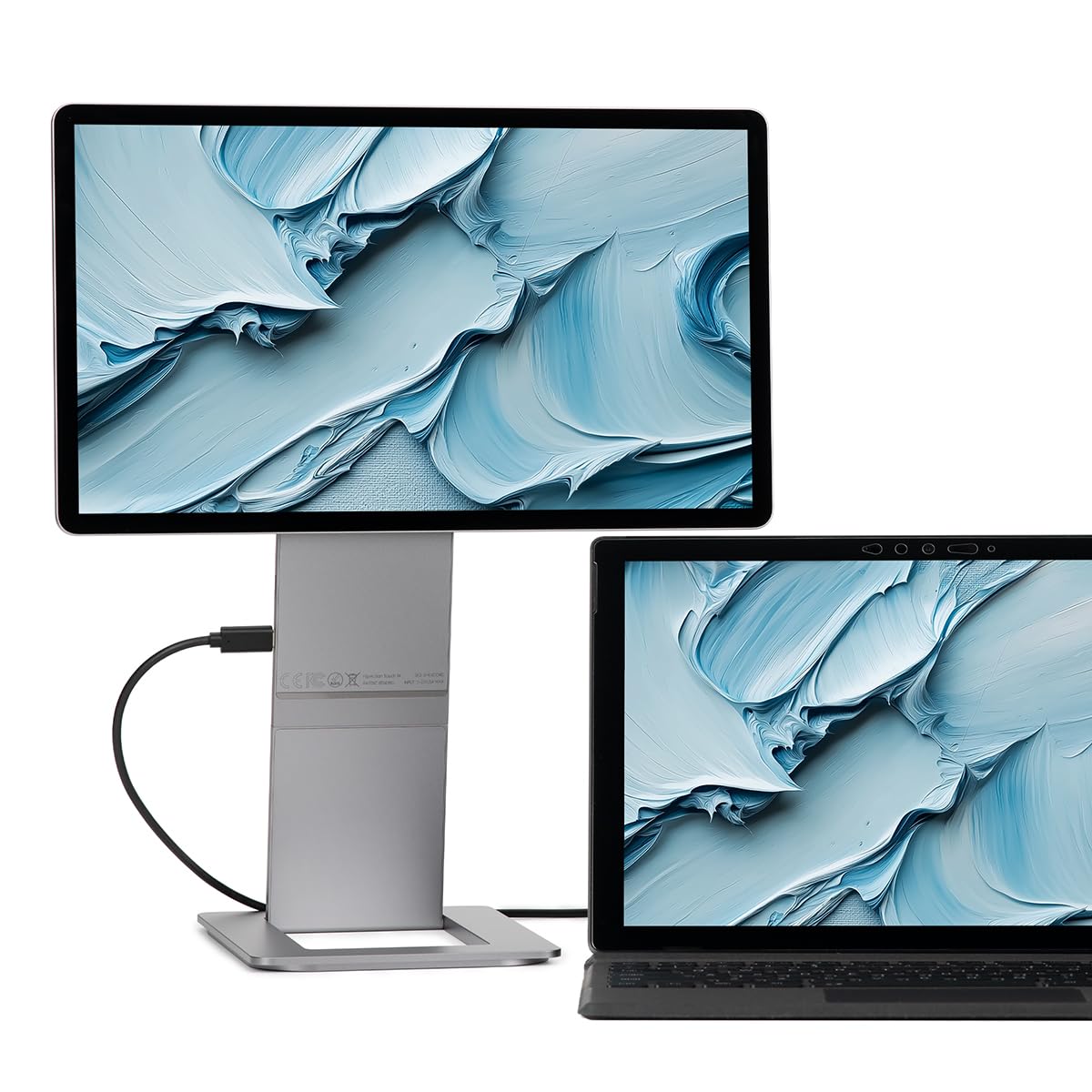 SOTSU FlipAction 14in monitor with folded stand for ultra-compact travel.