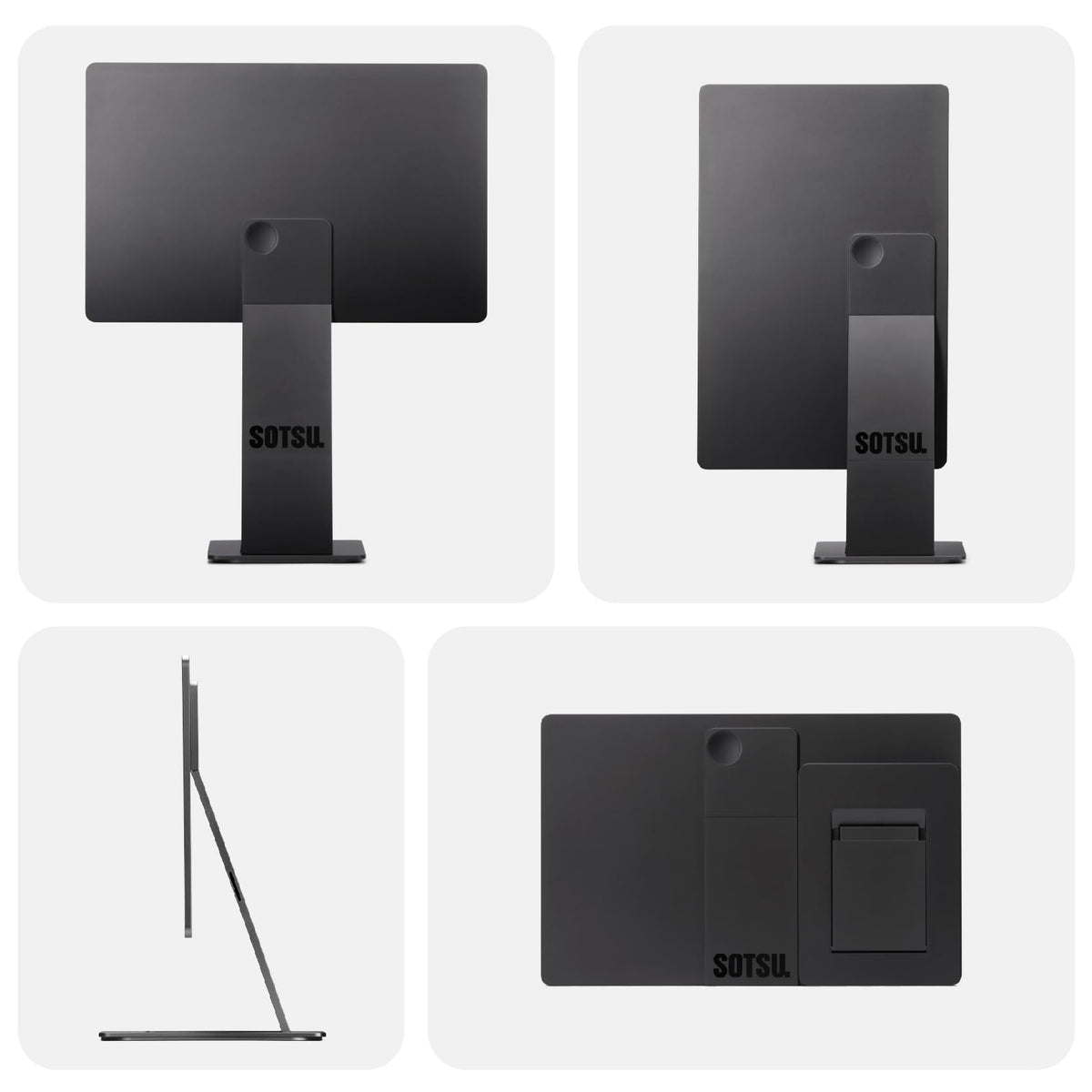SOTSU FlipAction Elite height-adjustable hinges for ergonomic viewing