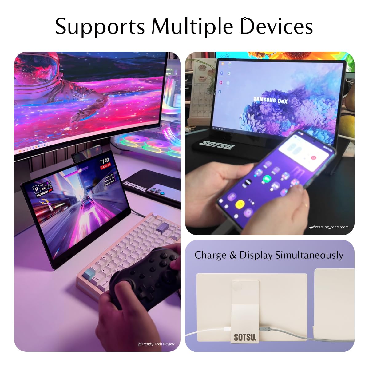 SOTSU FlipAction Go 14 Mini HDMI inputs connect cameras and monitors