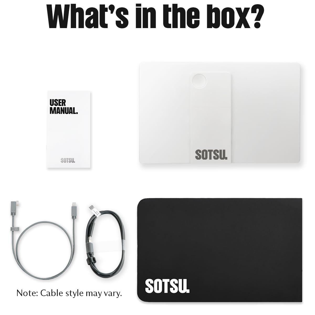 SOTSU FlipAction Go 14 pass-through charging powers both devices.