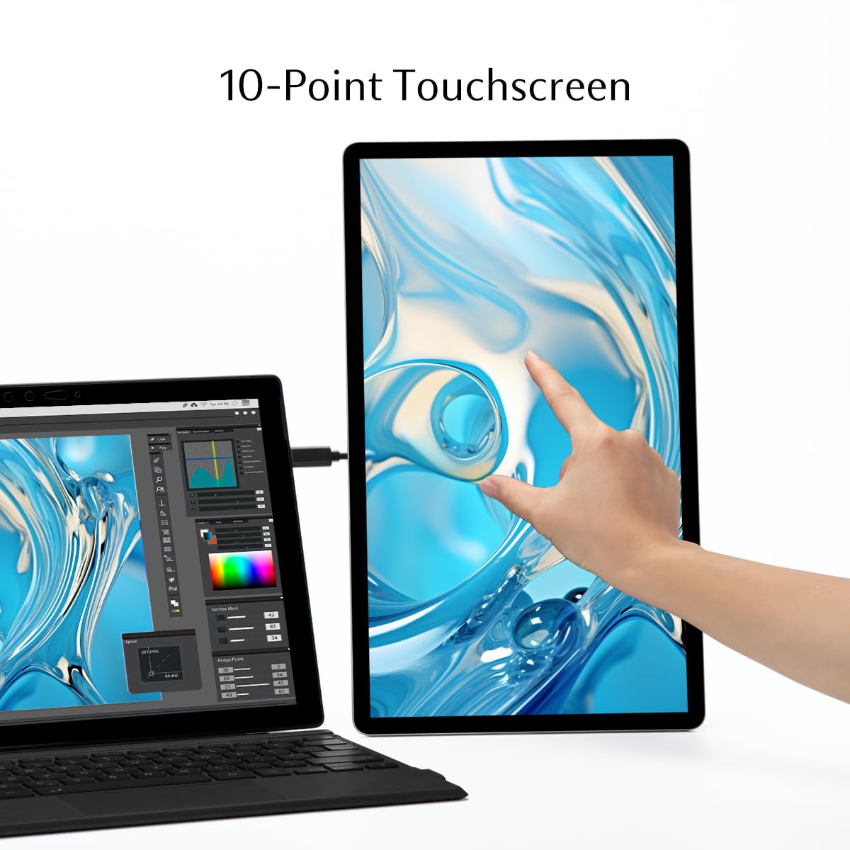 SOTSU FlipAction height-adjustable design supports comfortable, eye-level viewing.