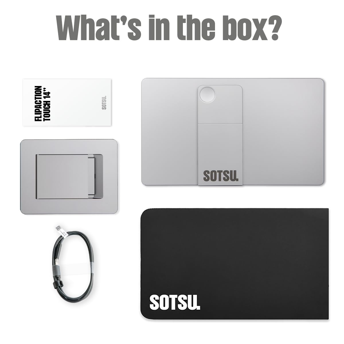 SOTSU FlipAction portable setup extends your screen anywhere.