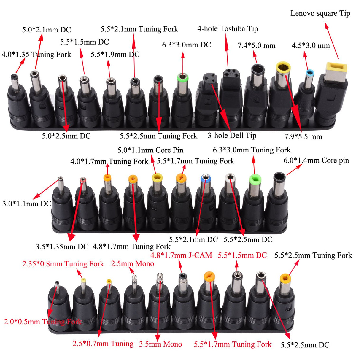 SoulBay Lenovo-compatible plug tip ready for smooth laptop power.