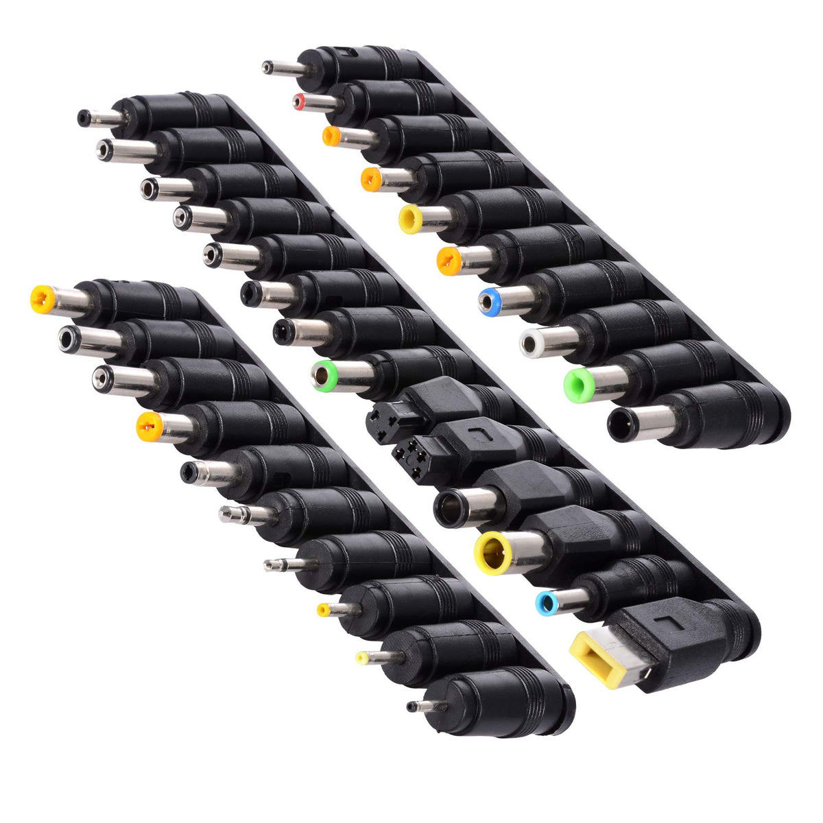 SoulBay universal laptop plug set with 34 tips for quick power adapter changes.