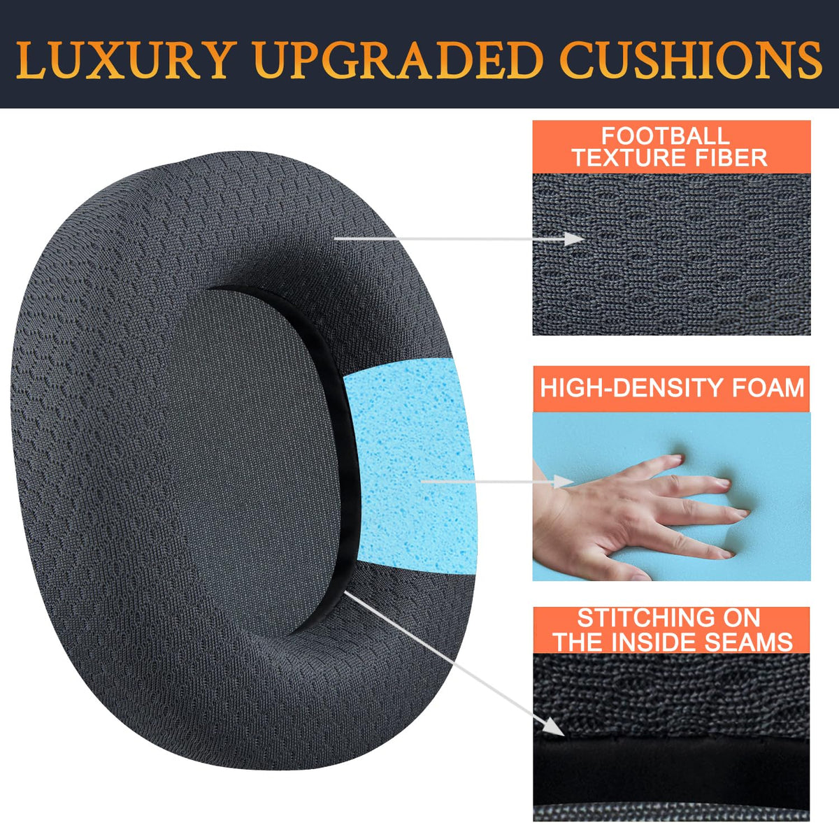 SOULWIT Arctis earpads use sweatproof materials for extended wear in daily gaming.