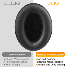 SOULWIT Bose A30 ear pads hidden stitch detail for durable seal