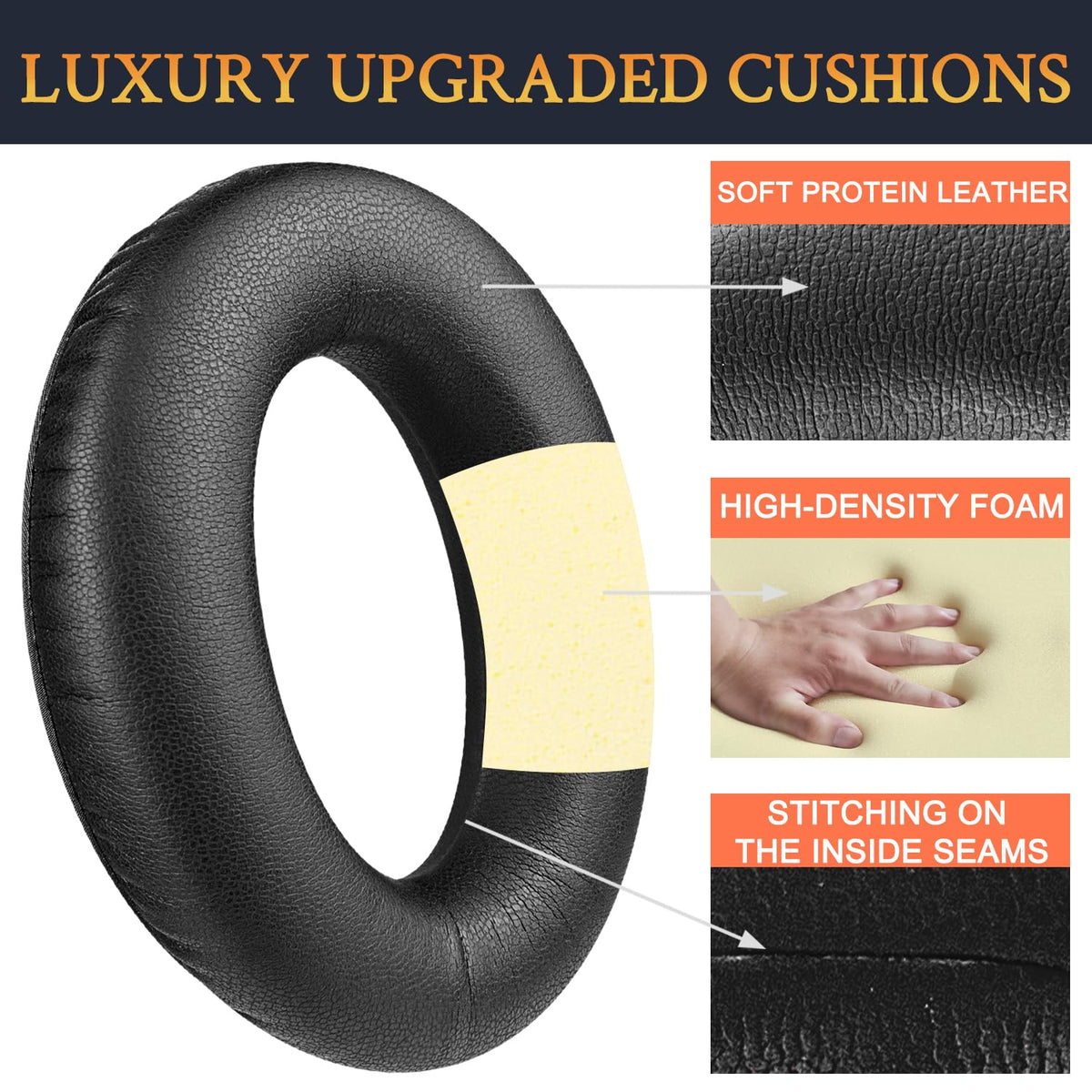 SOULWIT headband plush delivers cushioned comfort during long sessions.