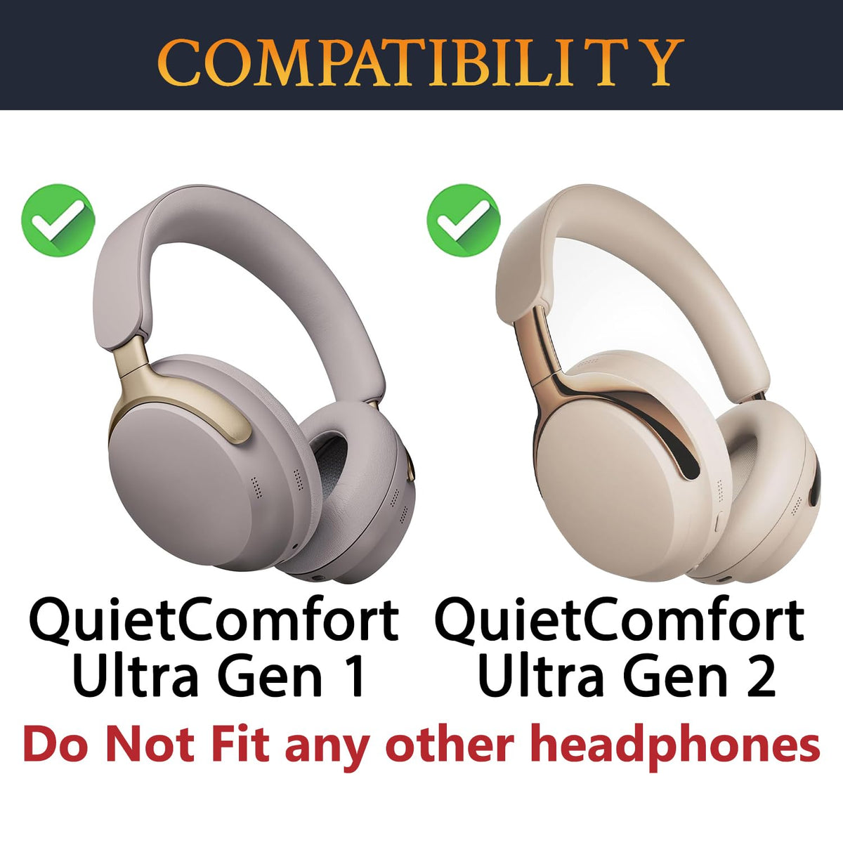 SOULWIT Bose QC Ultra earpad side detail shows breathable Ice Silk fabric for sweat control.