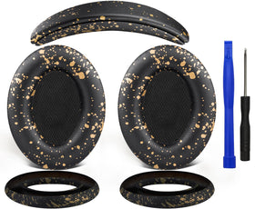 SOULWIT Bose QC15 earpads replacement close-up showing protein leather for comfort and isolation.