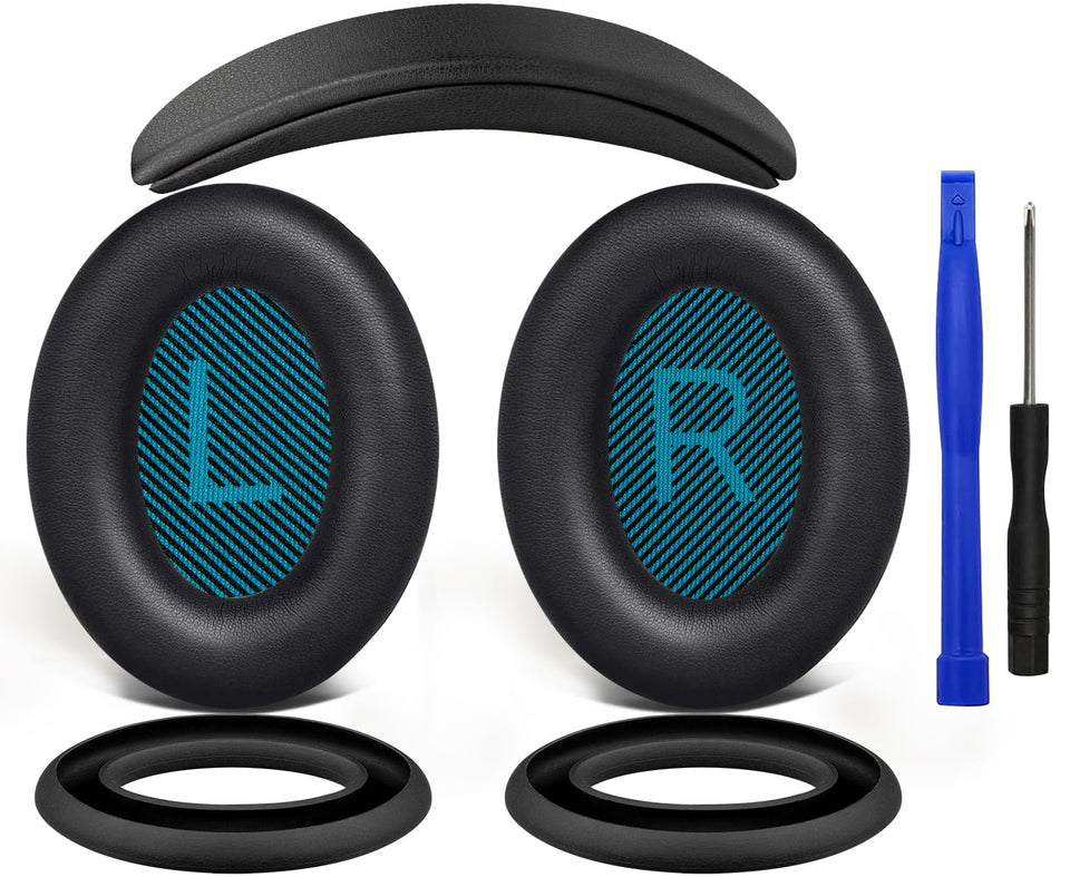 SOULWIT Bose QC25 ear pads with protein leather for enhanced comfort and isolation.