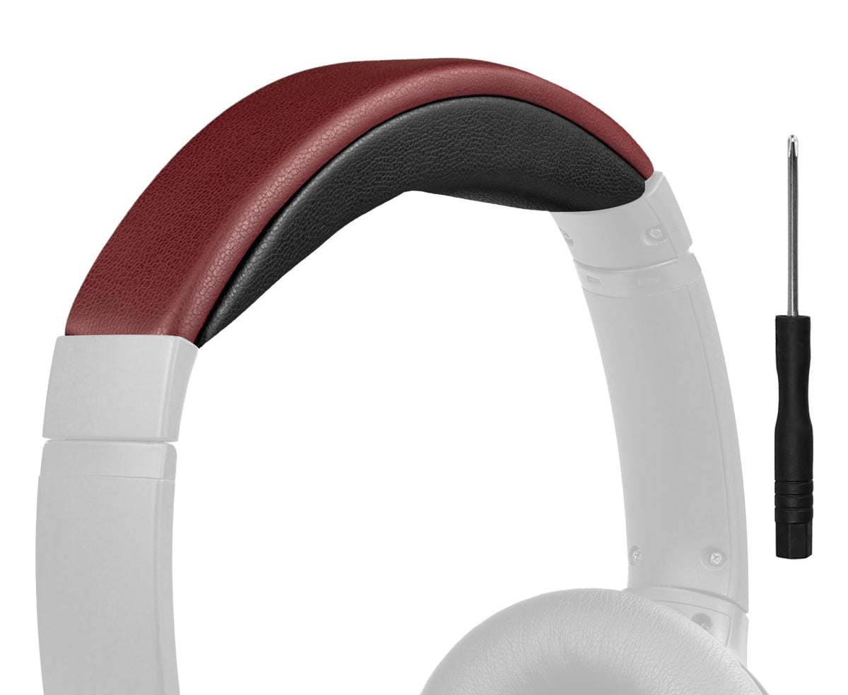 SOULWIT Bose QC25 headband cover in burgundy ready for a secure fit.