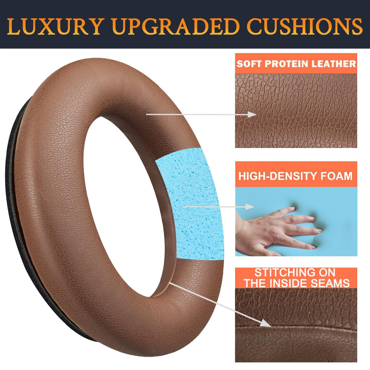 SOULWIT Bose QC45 earpads coffee installation guide for quick setup