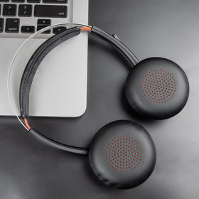 SOULWIT compatibility label close-up showing supported Plantronics and BackBeat models